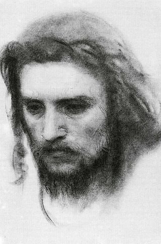  И. Крамской. Голова Христа (набросок к картине)